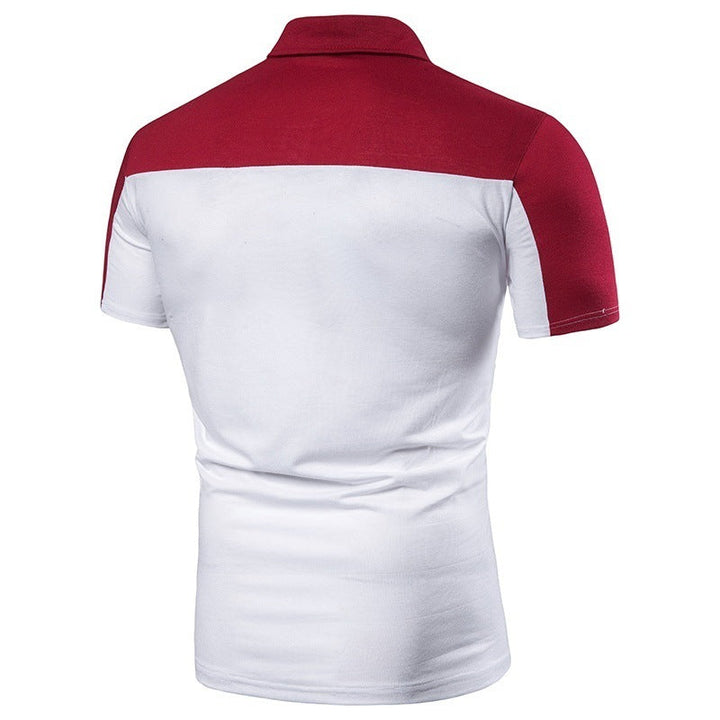 Men's Short Sleeved Dual Color T-Shirt