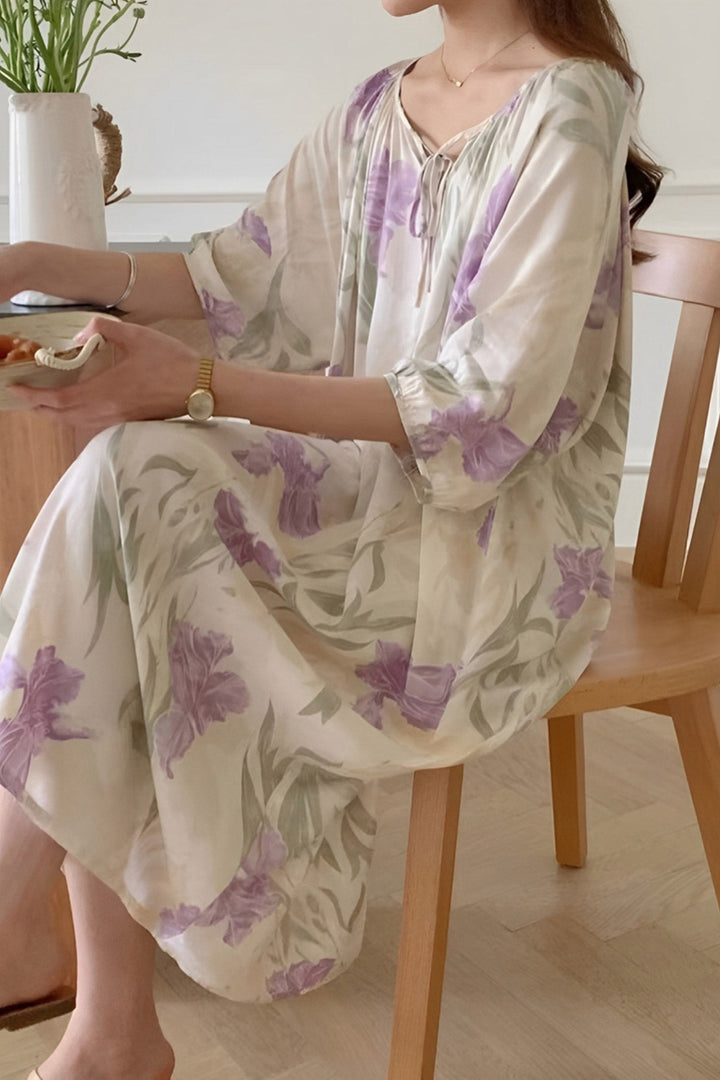 Printed Tie-up Oversize Loungewear