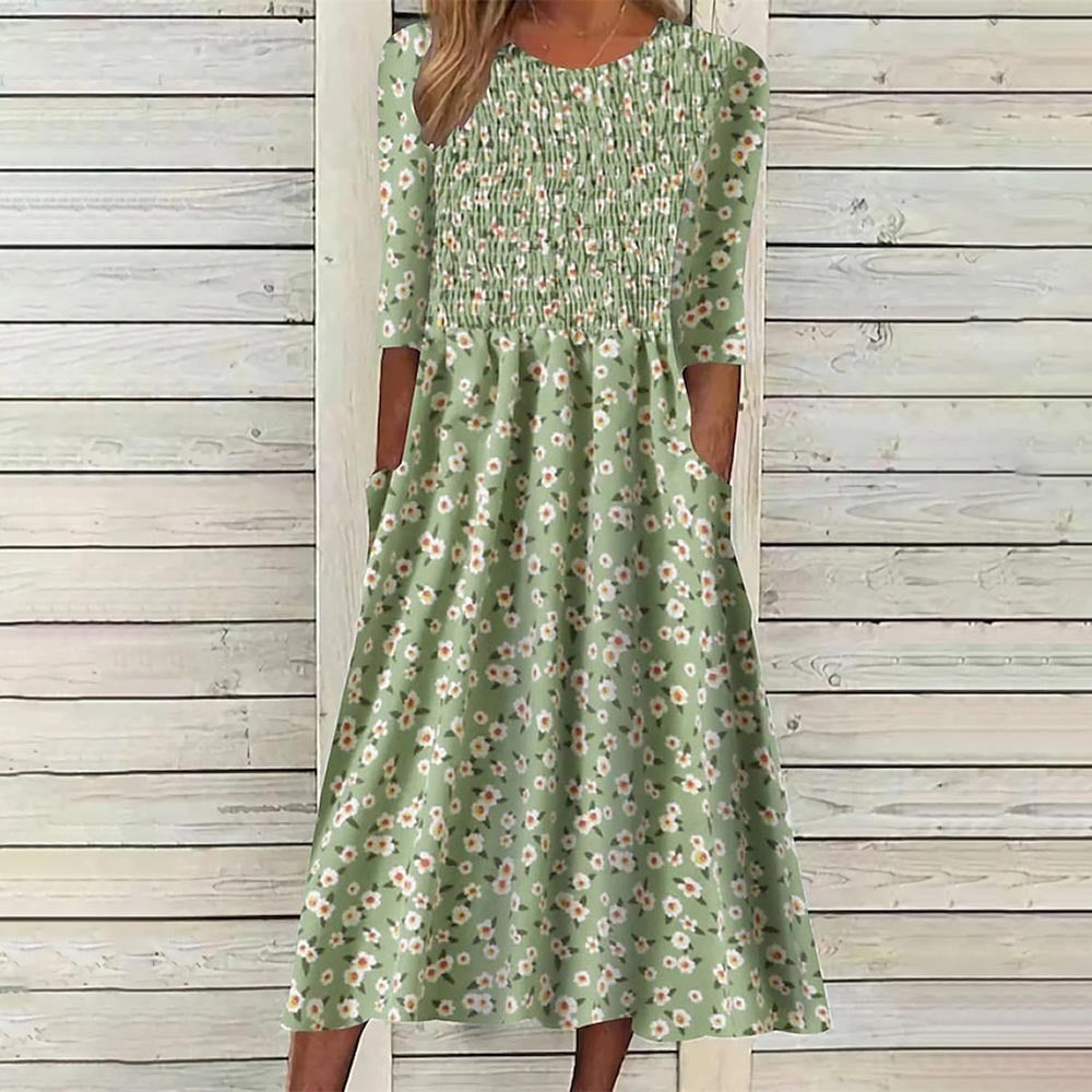 Aveline | Elegant Printed Dress