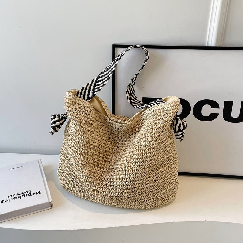 Sunset Straw Shoulder Bag