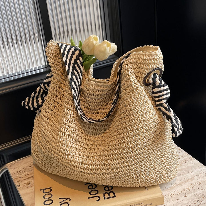 Sunset Straw Shoulder Bag