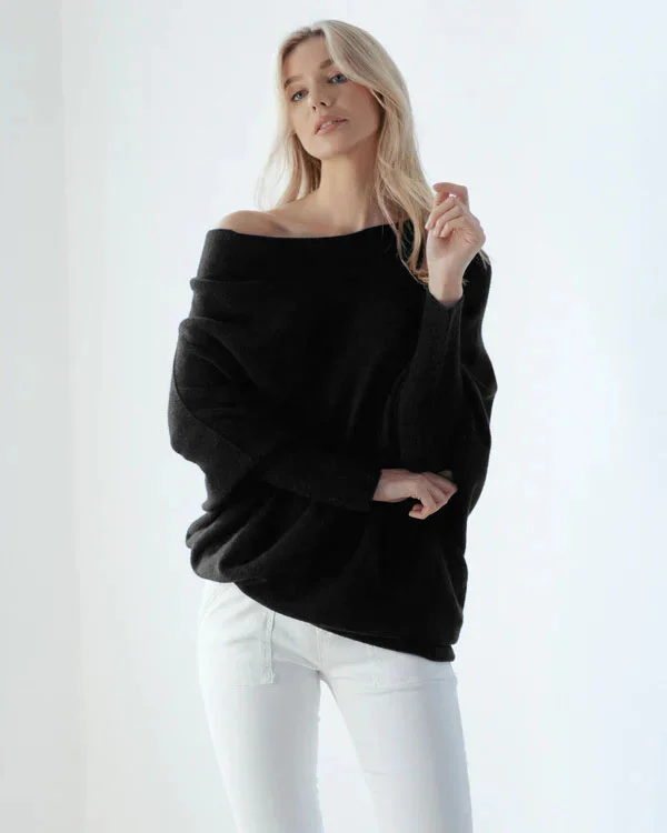 Clevecorner™ Asymmetric Draped Jumper