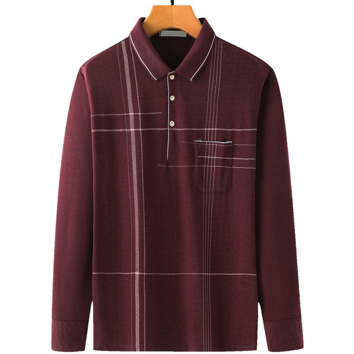Dad Long Sleeve T-shirt Men Loose Spring And Autumn Dozen