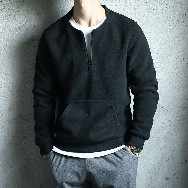 Thickened Fleece Polar Fleece Trend Casual Long-sleeved Blouse Jacket Men