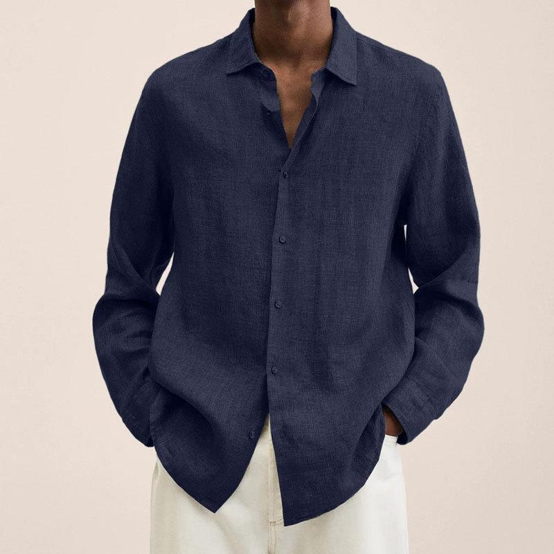 Long Sleeve For Men All-match White Shirt