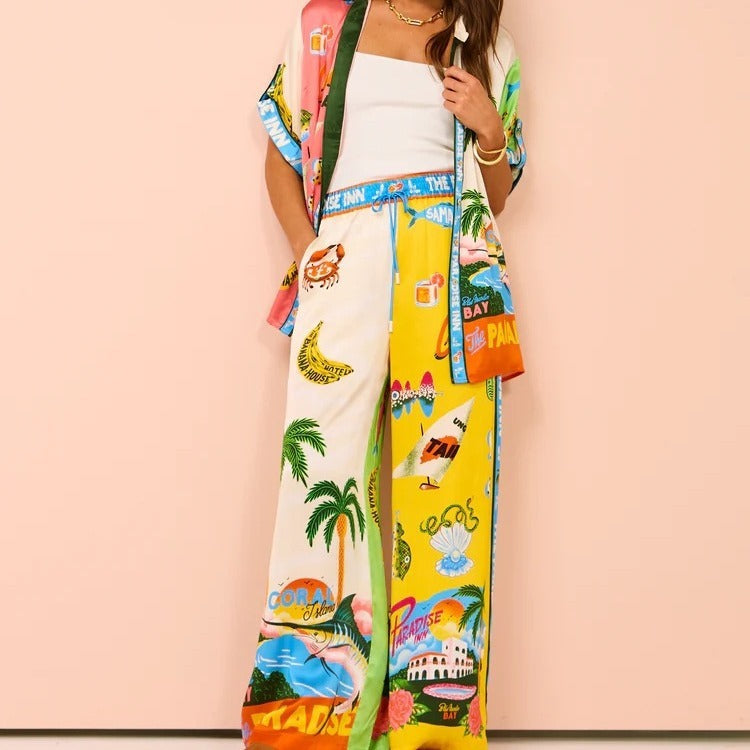 Women's Color Matching Casual Tether Suit
