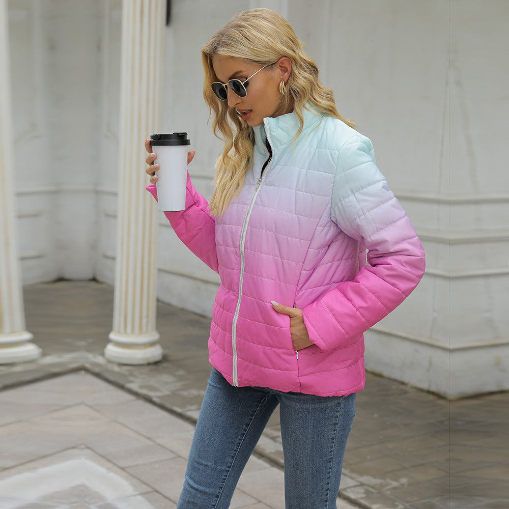 Women's Cotton-padded Jacket Printing