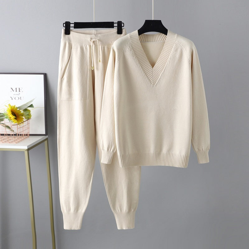 Chloe Casual Harem Pants & Sweater Set