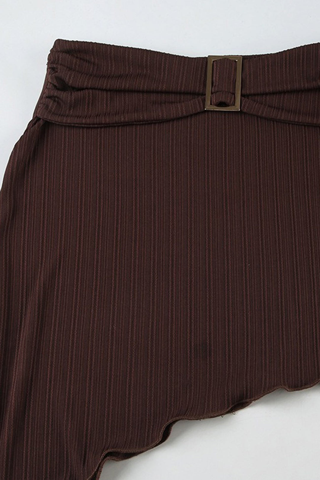 Halterneck Tie-up Vest Irregular Skirt Set