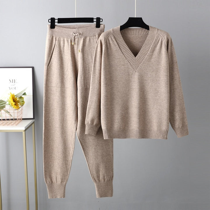 Chloe Casual Harem Pants & Sweater Set