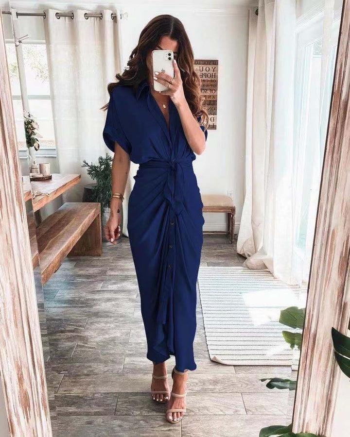 European And American Fashion Forged Face Long Dress