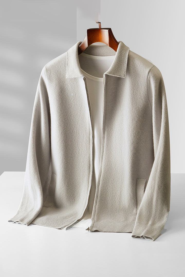 Men's Autumn And Winter Wool Knit Cardigan Loose Outer Wear