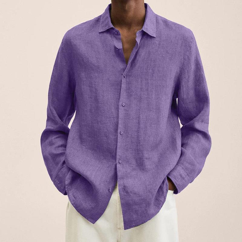 Long Sleeve For Men All-match White Shirt