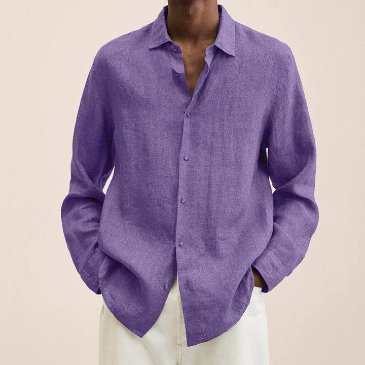 Long Sleeve For Men All-match White Shirt