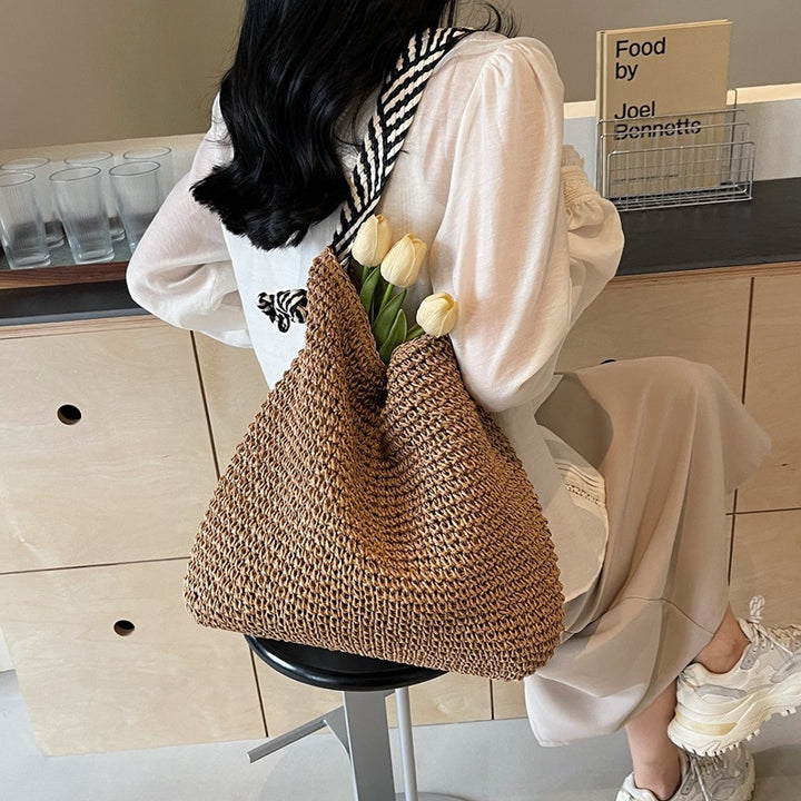 Sunset Straw Shoulder Bag
