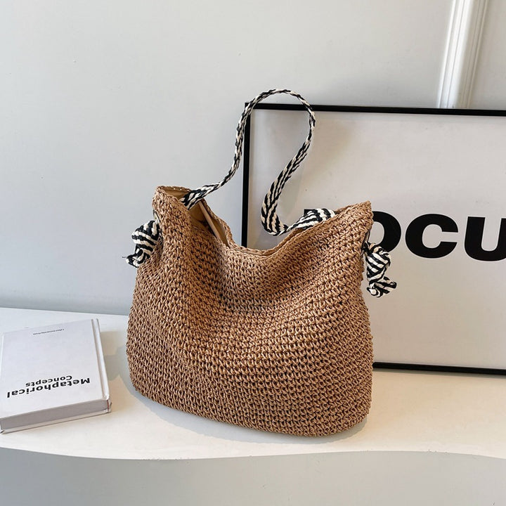 Sunset Straw Shoulder Bag
