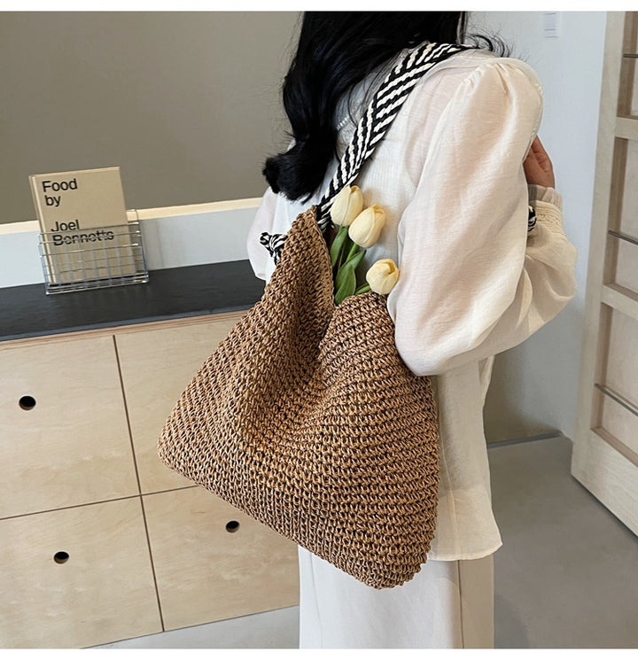 Sunset Straw Shoulder Bag