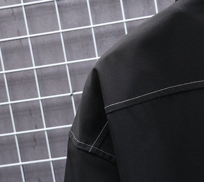 Young Korean Leisure Long Sleeve Shirt Men