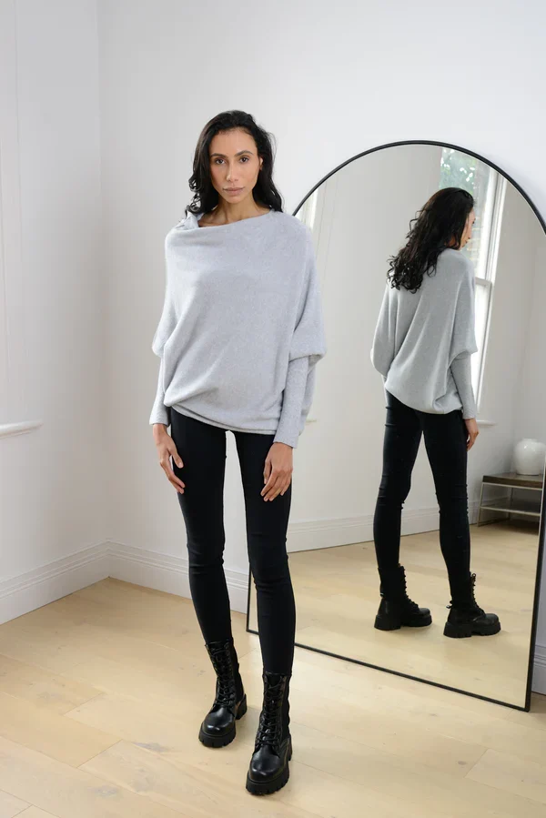 Clevecorner™ Asymmetric Draped Jumper
