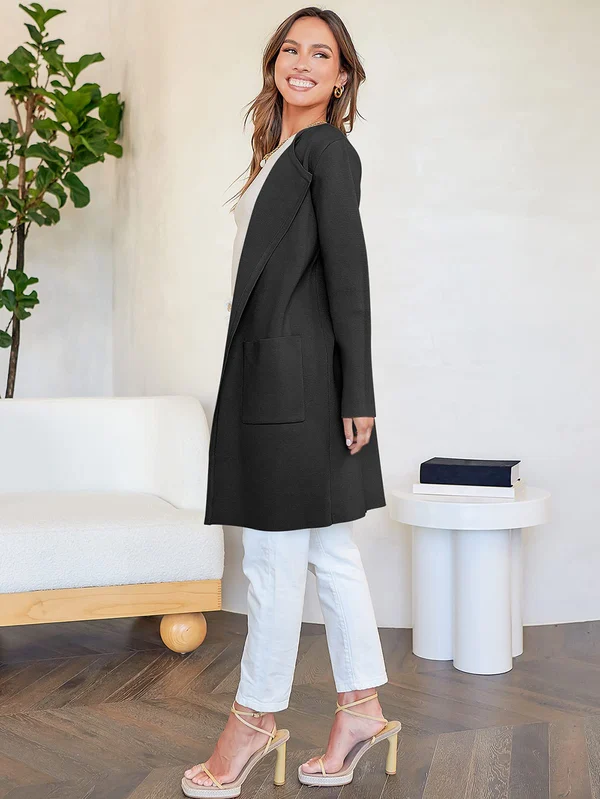 Clevecorner™ Lapel Classy Coatigan
