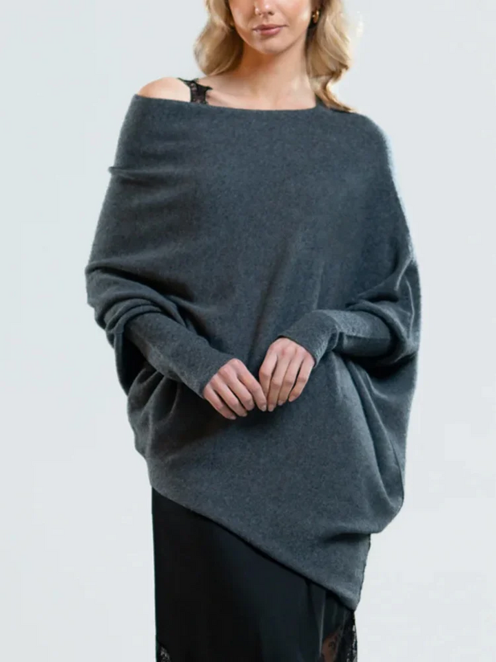 Clevecorner™ Asymmetric Draped Jumper