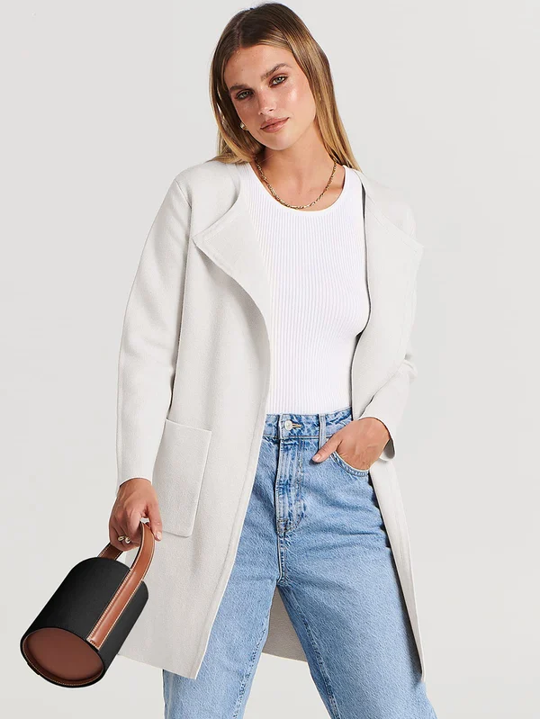 Clevecorner™ Lapel Classy Coatigan