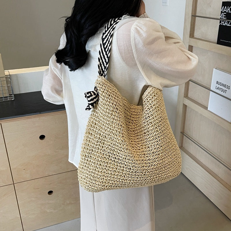 Sunset Straw Shoulder Bag