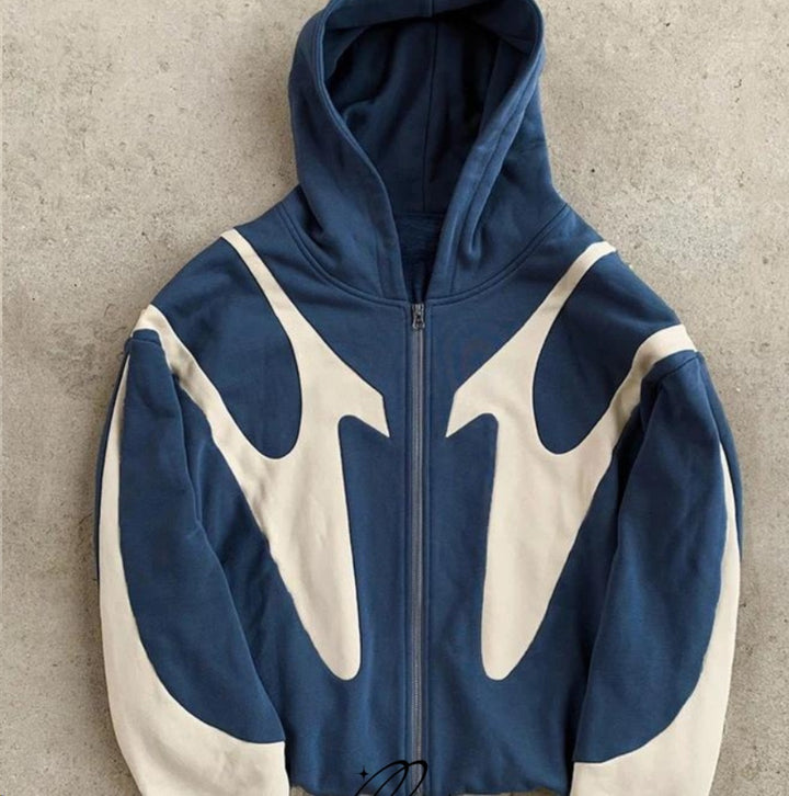 Jackson Pattern Zipper Hoodie