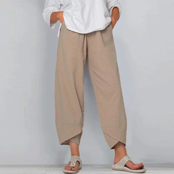Wide Leg Pants Loose Casual Cotton Linen