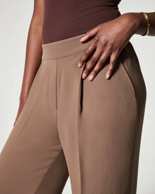 Solid Color Simple Casual Wide Micro Flared Pants