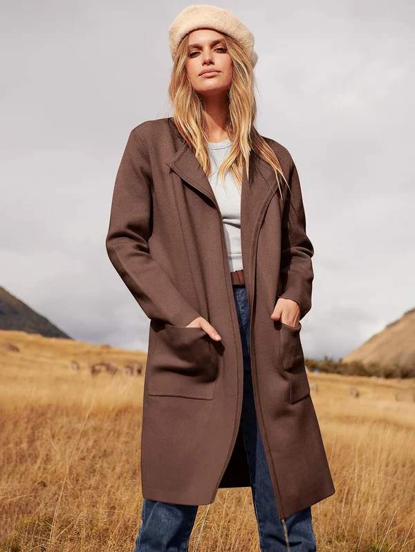 Clevecorner™ Lapel Classy Coatigan