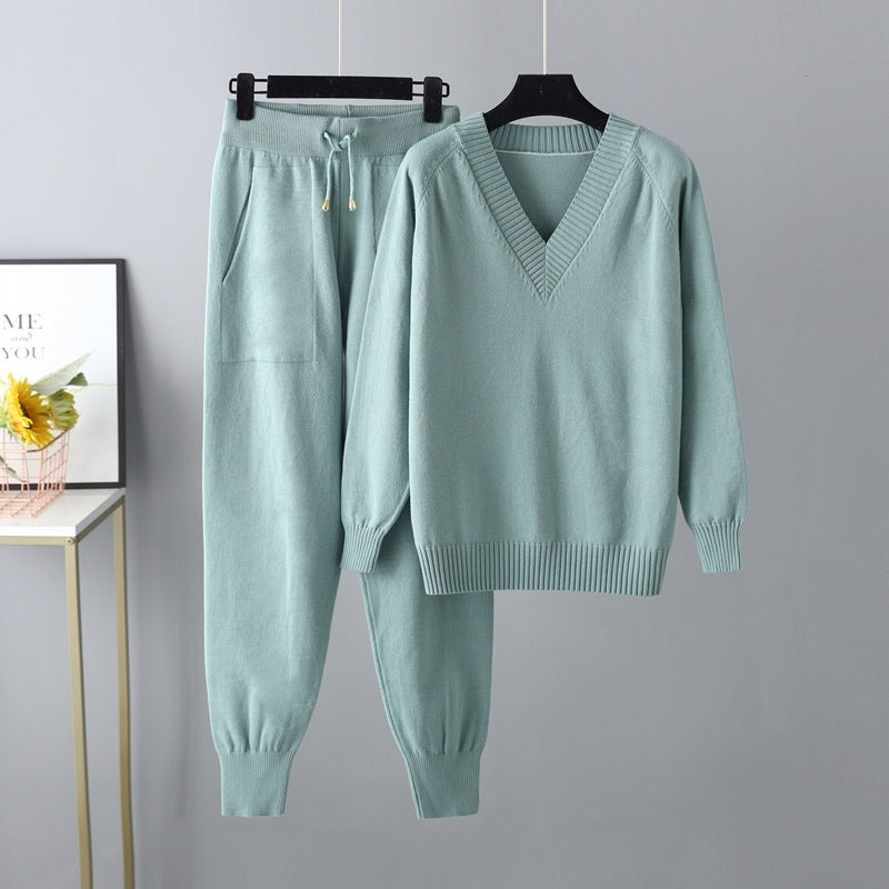 Chloe Casual Harem Pants & Sweater Set