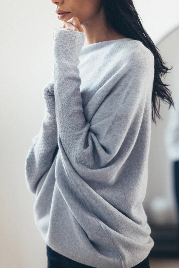 Clevecorner™ Asymmetric Draped Jumper