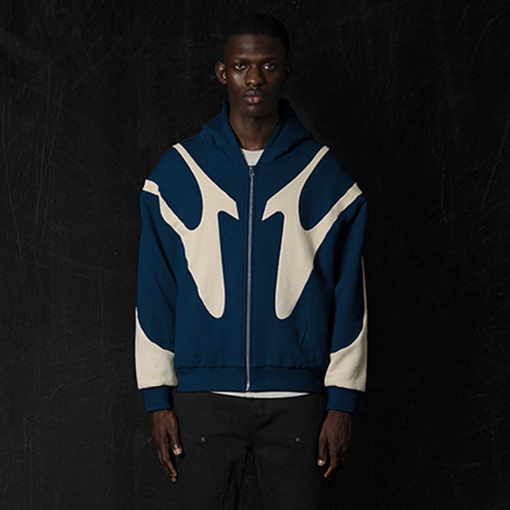 Jackson Pattern Zipper Hoodie