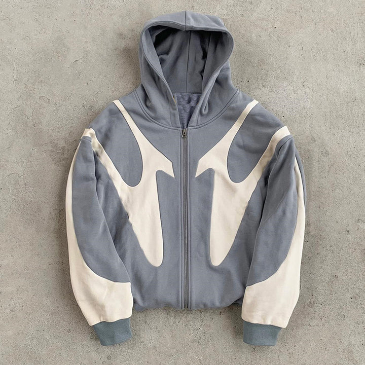 Jackson Pattern Zipper Hoodie