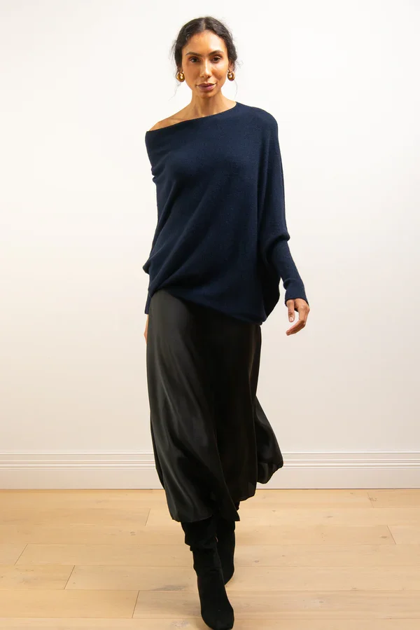 Clevecorner™ Asymmetric Draped Jumper