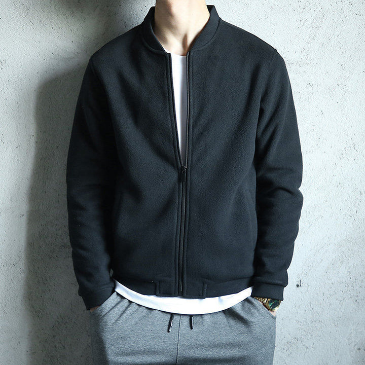 Thickened Fleece Polar Fleece Trend Casual Long-sleeved Blouse Jacket Men