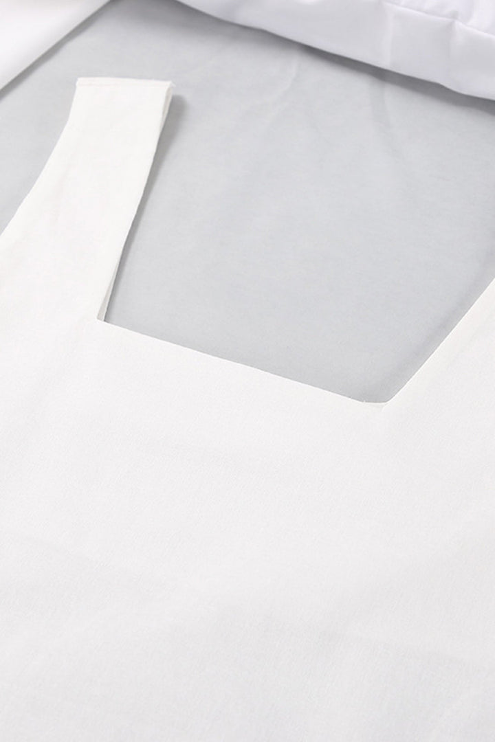 Cotton Square Neck Tank Pants Suits