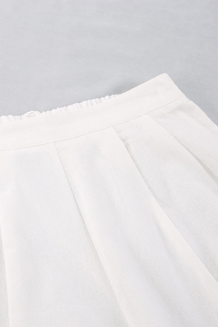 Cotton Square Neck Tank Pants Suits