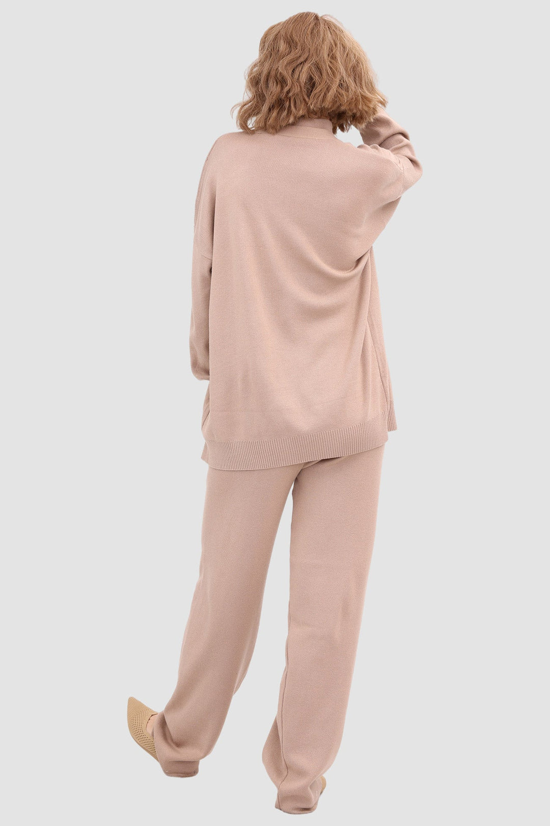 Knit Crop Tank Top & Pants & Robe