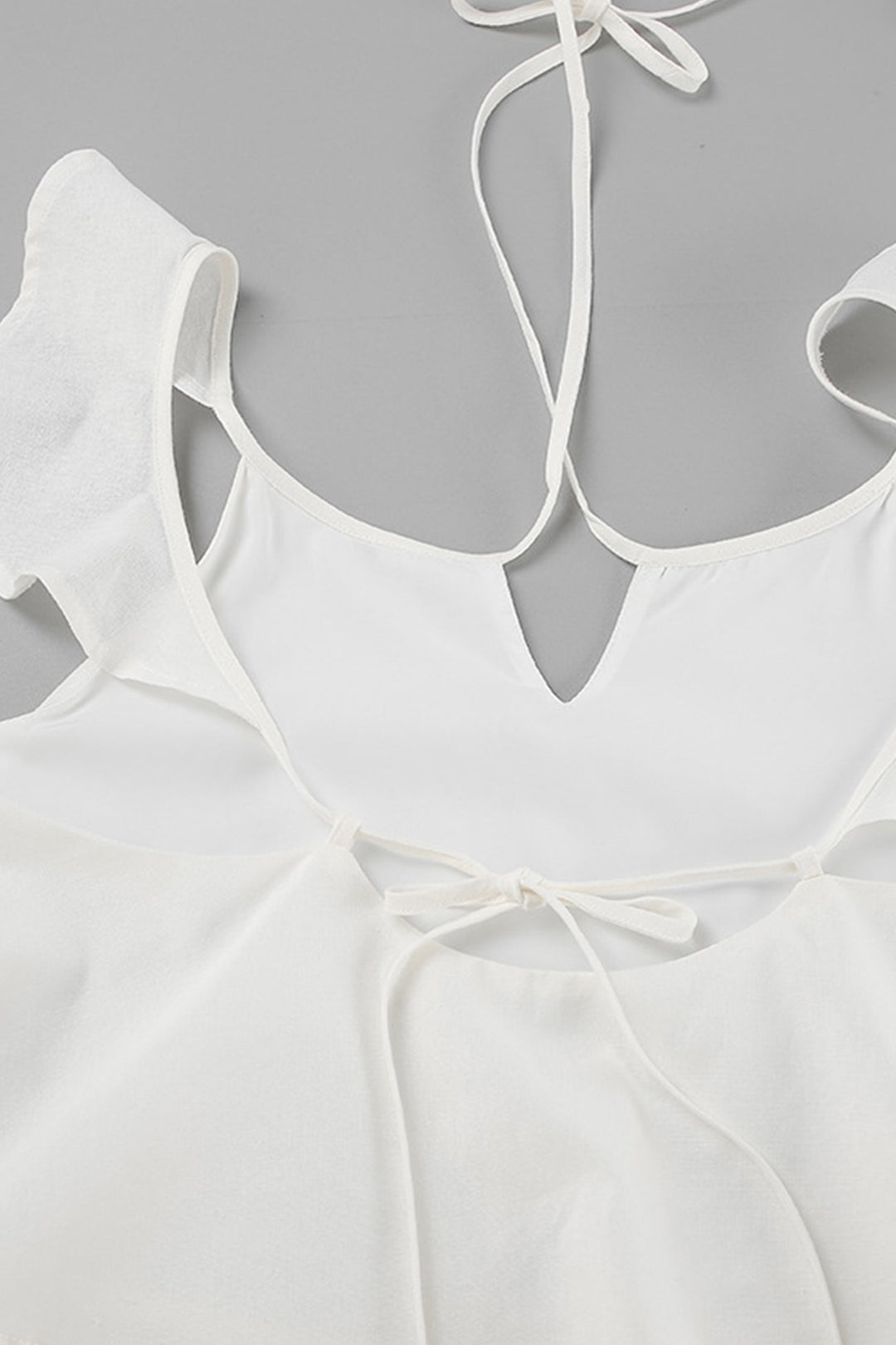 Ruffle Tie-up Cotton Vest Set