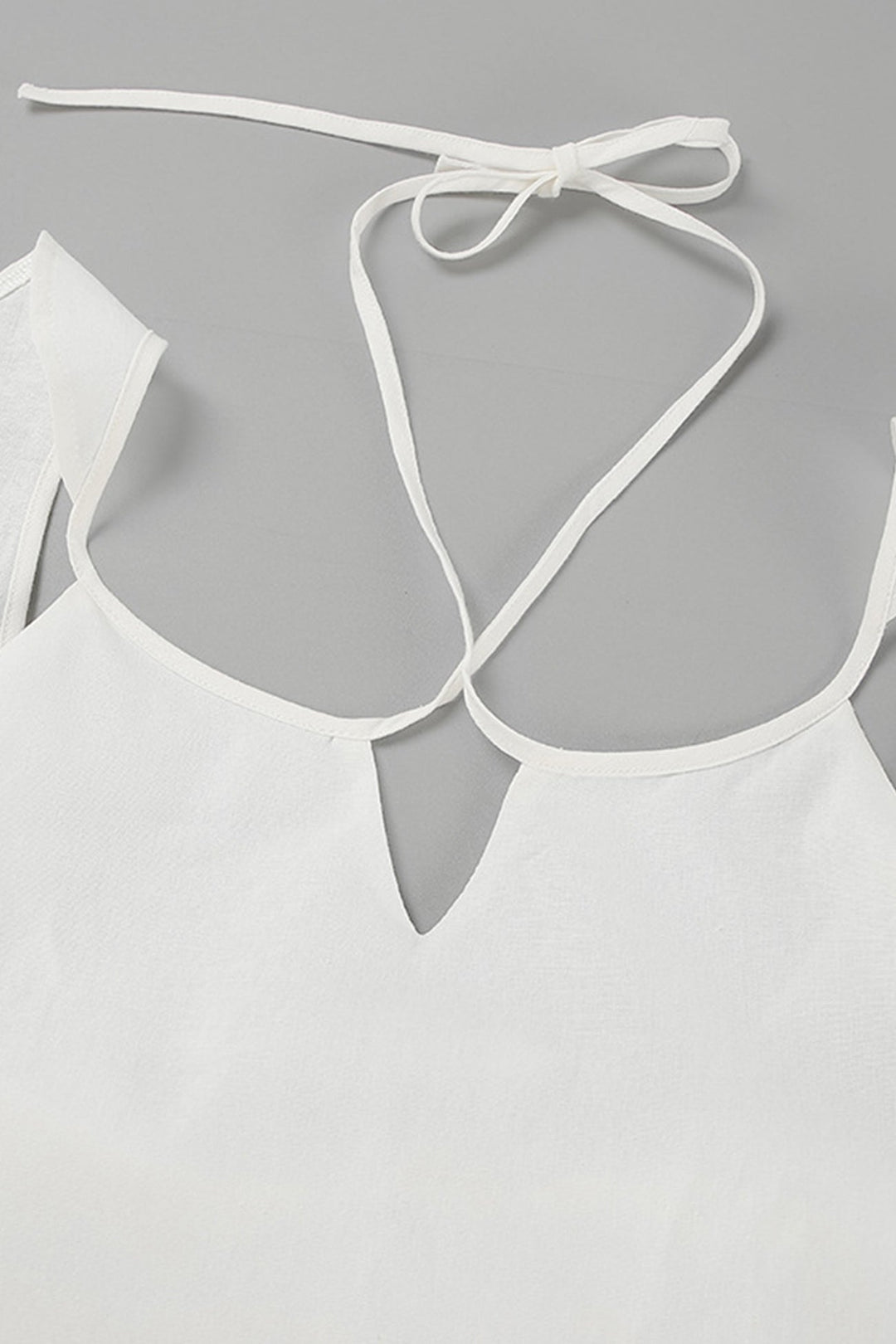 Ruffle Tie-up Cotton Vest Set