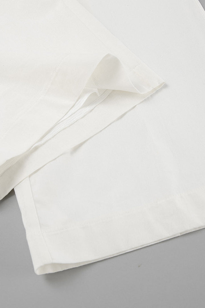 Ruffle Tie-up Cotton Vest Set