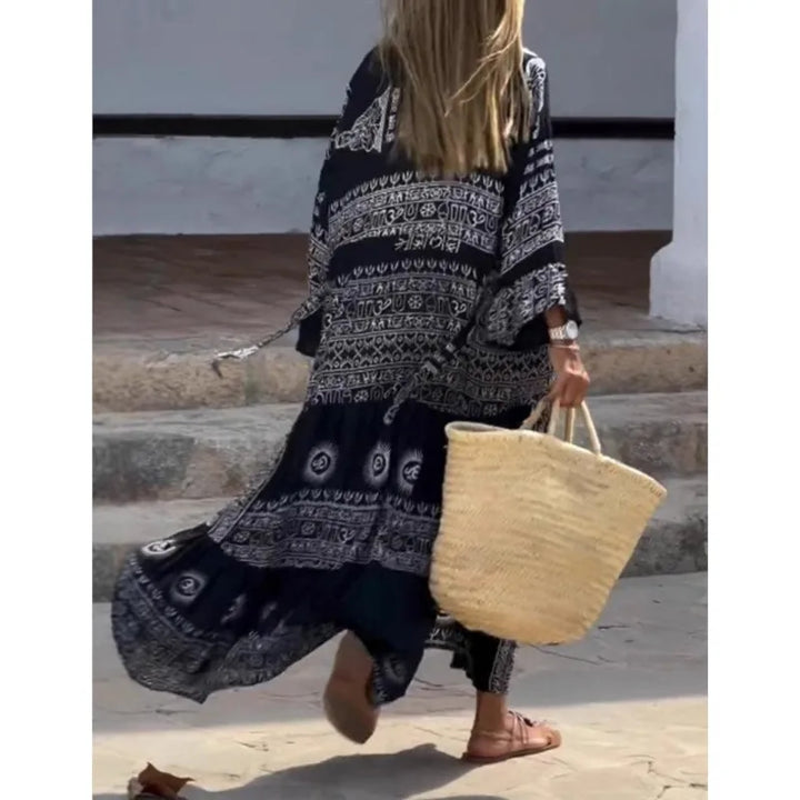 Amara | Boho Printed Maxi Dress