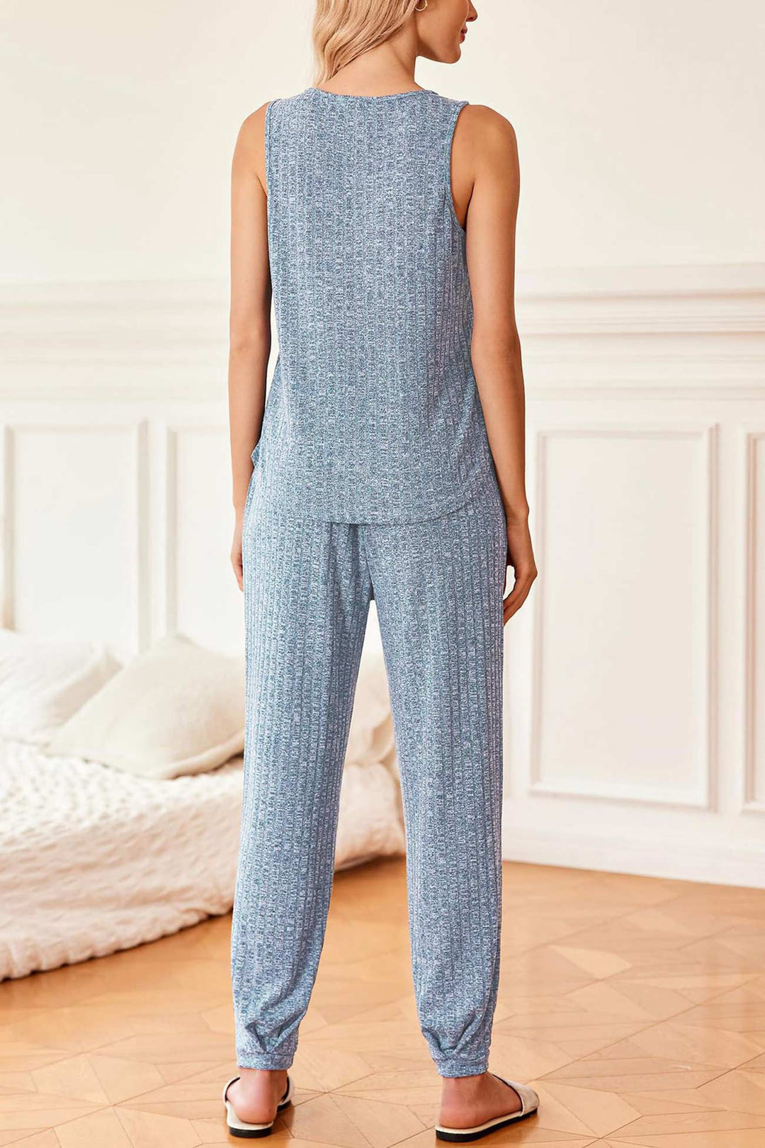 V Neck Tank Top Knit Suits