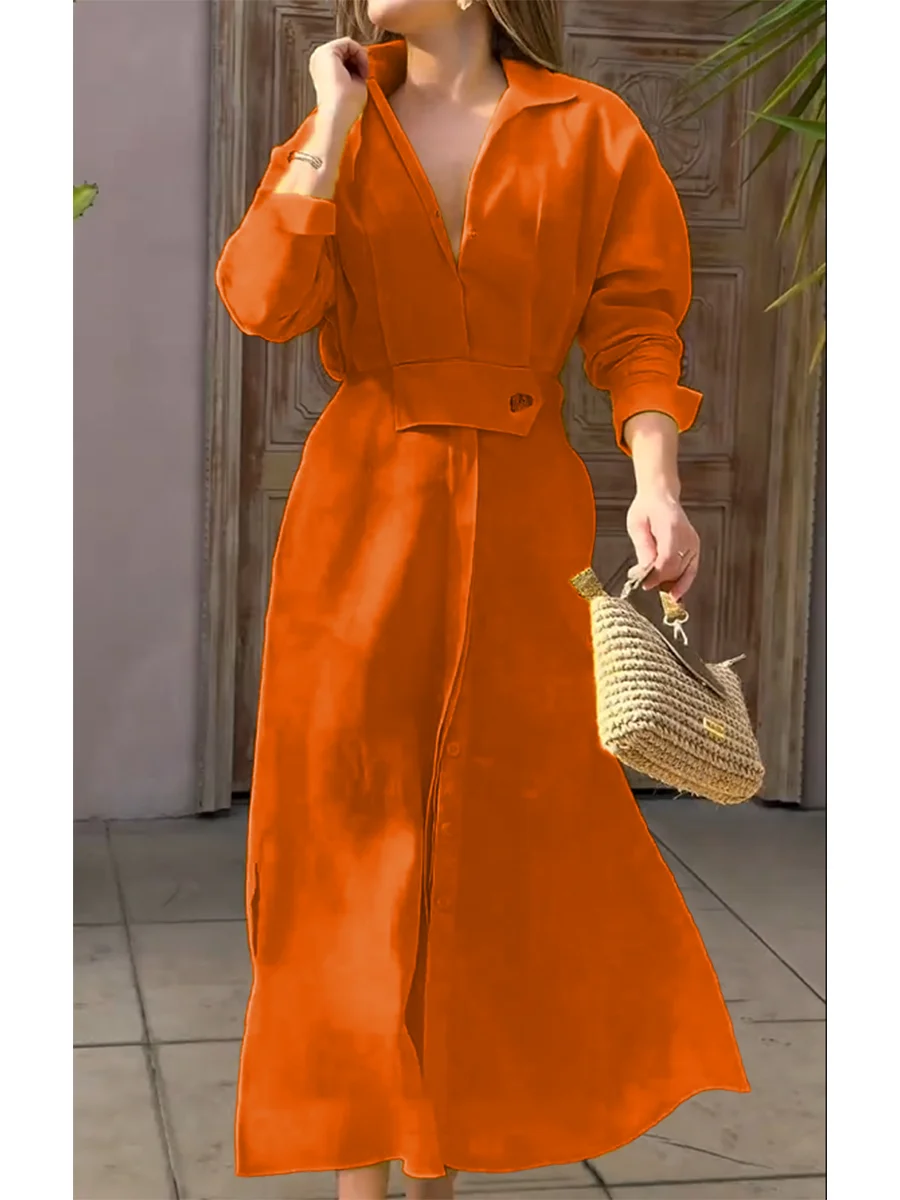 Vivienne | Waisted Linen Long Dress