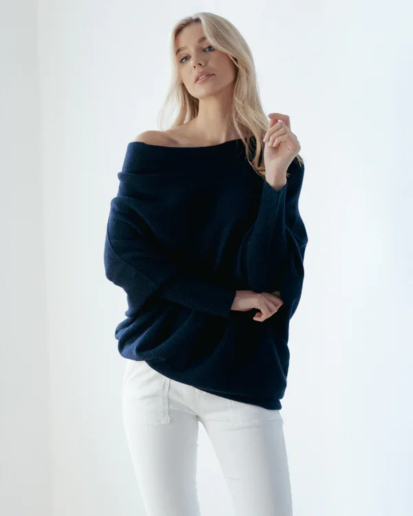 Clevecorner™ Asymmetric Draped Jumper