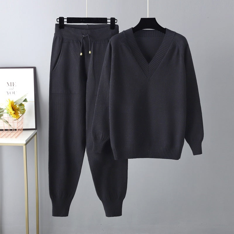 Chloe Casual Harem Pants & Sweater Set