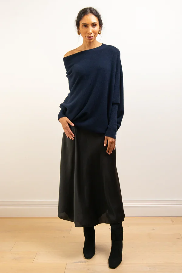 Clevecorner™ Asymmetric Draped Jumper