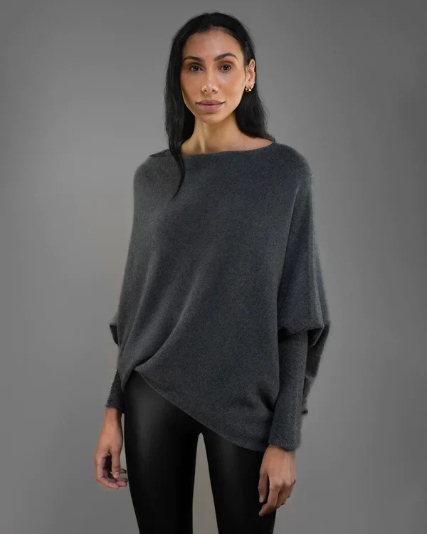 Clevecorner™ Asymmetric Draped Jumper